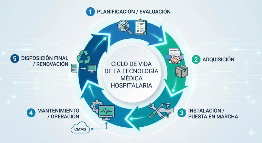 Ciclo de vida de la tecnología médica hospitalaria
