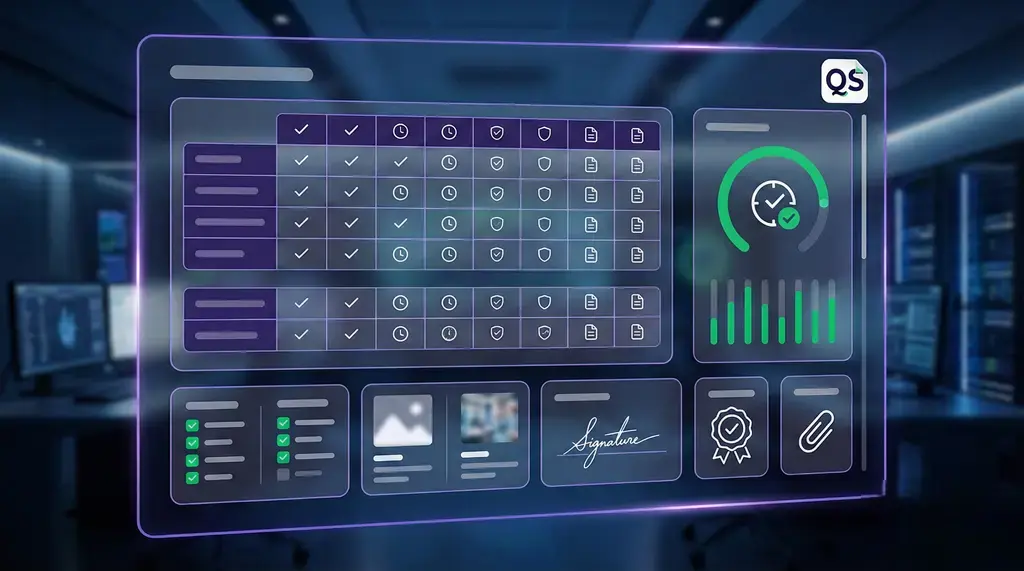 Mantenimiento preventivo y correctivo de equipos médicos: dashboard CMMS con checklist, cumplimiento, evidencia, firma digital y adjuntos para auditoría.