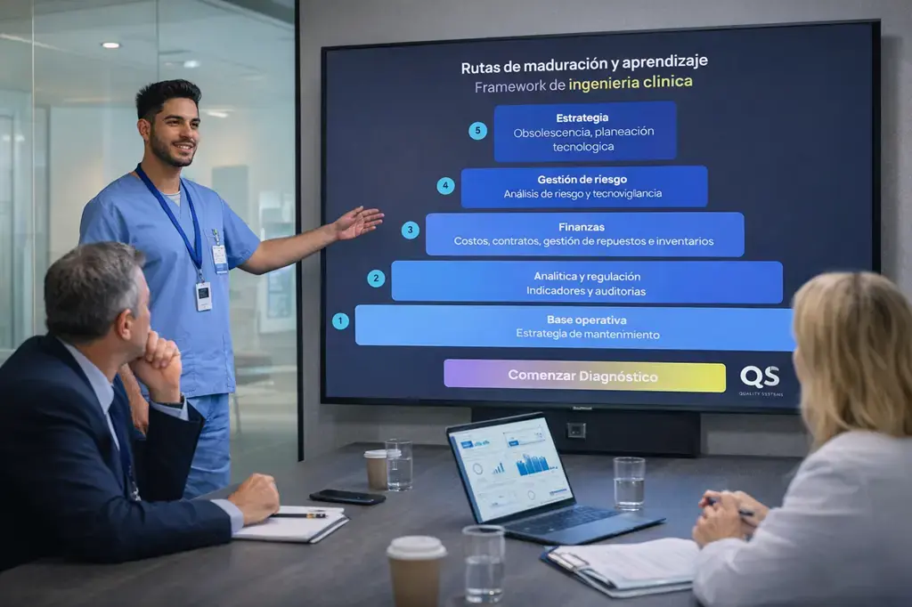adiaciones ionizantes: presentación del framework de ingeniería clínica para madurez, cumplimiento, gestión de riesgo y estrategia en equipos radiológicos