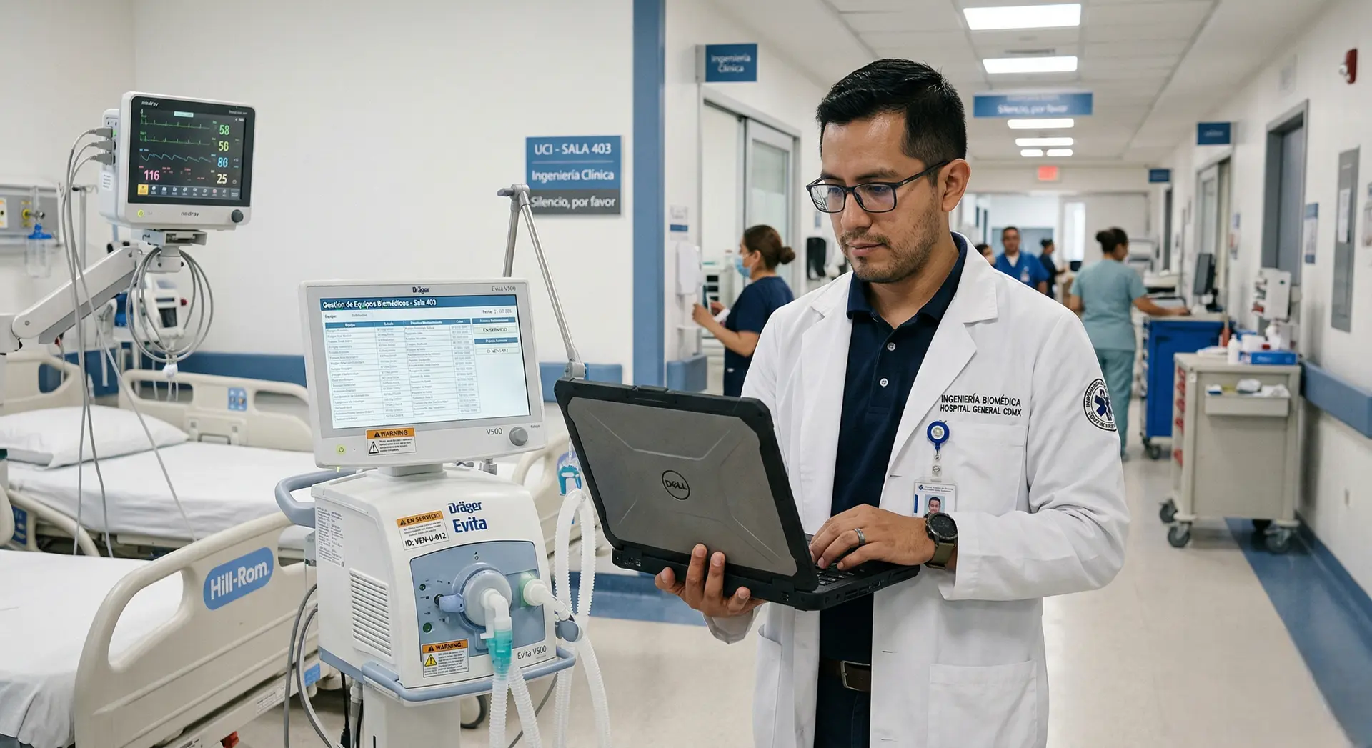 CMMS software de mantenimiento para gestionar equipos biomédicos con trazabilidad y control en tiempo real en hospital