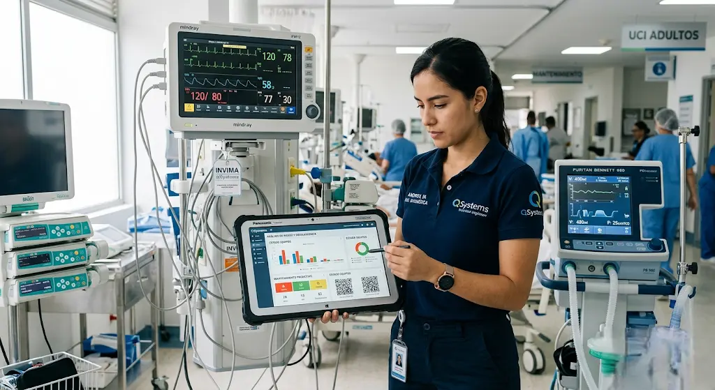 IA en ingeniería clínica aplicada al monitoreo de equipos biomédicos con analítica, trazabilidad y visualización de datos en tiempo real