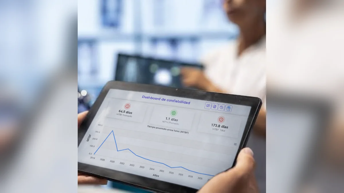 Dashboard de tecnovigilancia y monitoreo de dispositivos medicos en tablet con QS CMMS